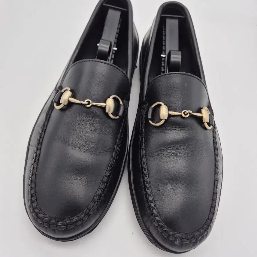 [BUNJANG] Gucci Horsebit Loafers Black Leather Men's Size 9 (270mm) / 구찌 홀스빛 로퍼 블랙  270