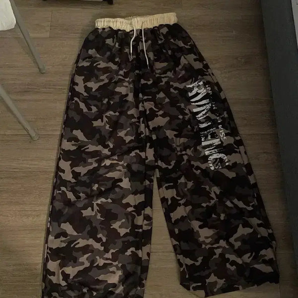 [BUNJANG] Cargo Jogger Pants Camouflage / 카고팬츠 츄리닝 바지/락시크펑크밀리터리조거팬츠카모플라쥬