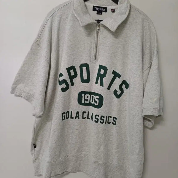 [BUNJANG] Golla Oversized Short-Sleeve Sweatshirt / 골라 오버핏 반팔 맨투맨 (새상품급.오버핏105-110)