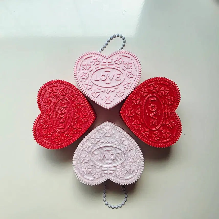[BUNJANG] Heart Oreo Clicker Keychain / 하트 오레오 클리커 키링