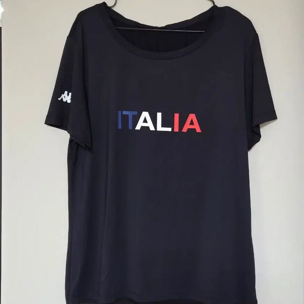 [BUNJANG] Kappa Black Short Sleeve T-Shirt / 2XL)카파 블랙 반팔 티셔츠 110사이즈