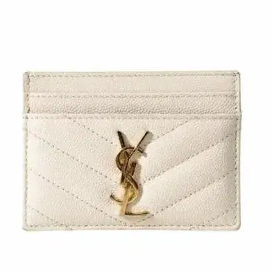 [BUNJANG] Saint Laurent Monogram Mix Caviar Leather Gold Cassandre Card Holder / [정품]생로랑 모노그램 믹스 캐비어 레더 금장 카드지갑