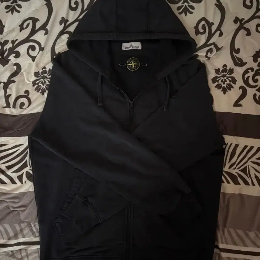 [BUNJANG] Stone Island Hooded Zip-Up Sweatshirt XL Navy / 스톤아일랜드 후드집업 XL (m사이즈로 교환)