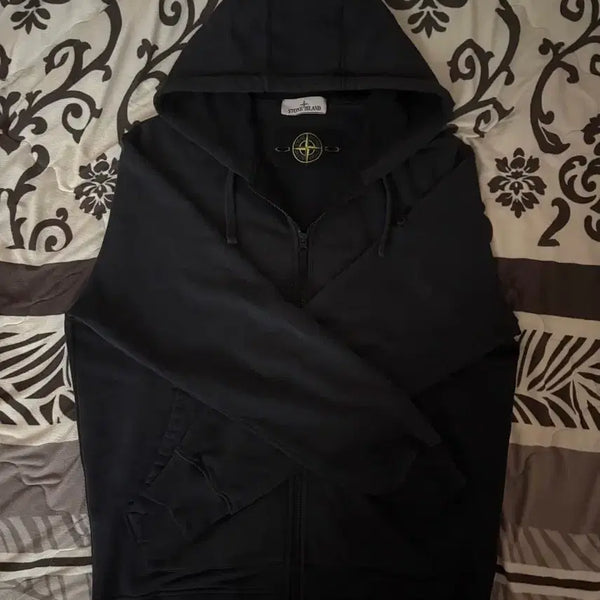 [BUNJANG] Stone Island Hooded Zip-Up Sweatshirt XL Navy / 스톤아일랜드 후드집업 XL (m사이즈로 교환)