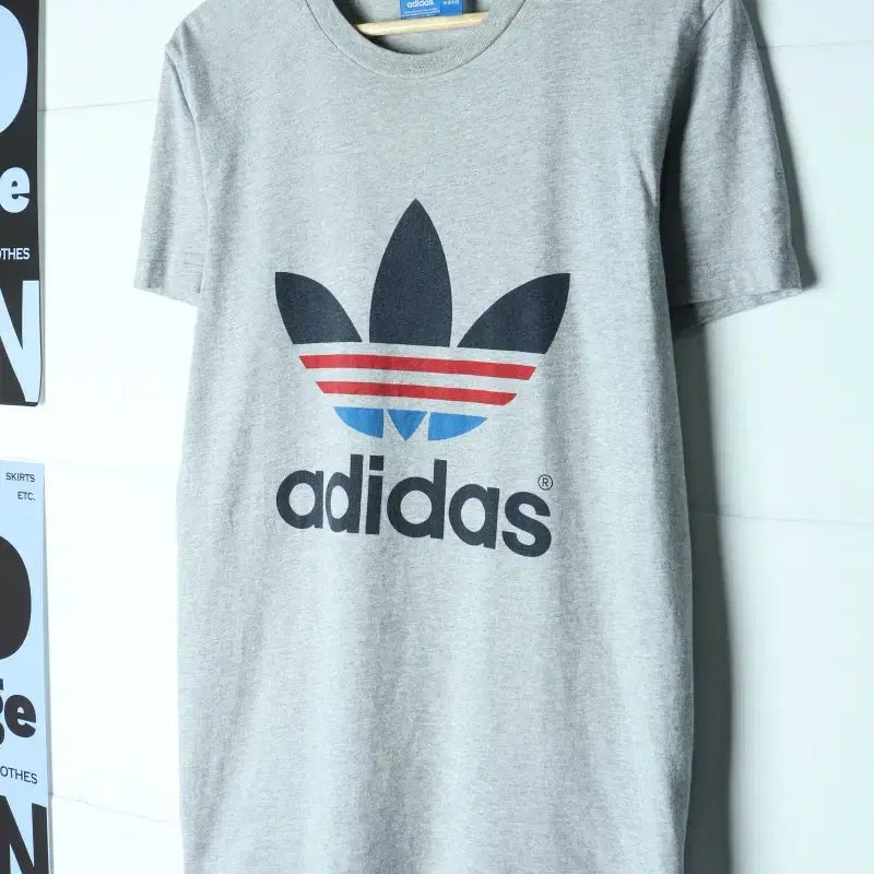 [BUNJANG] Adidas Originals Big Logo T-Shirt Grey / (M-XL) 아디다스 반팔 티셔츠 오리지널 빅로고 그레이-H35776