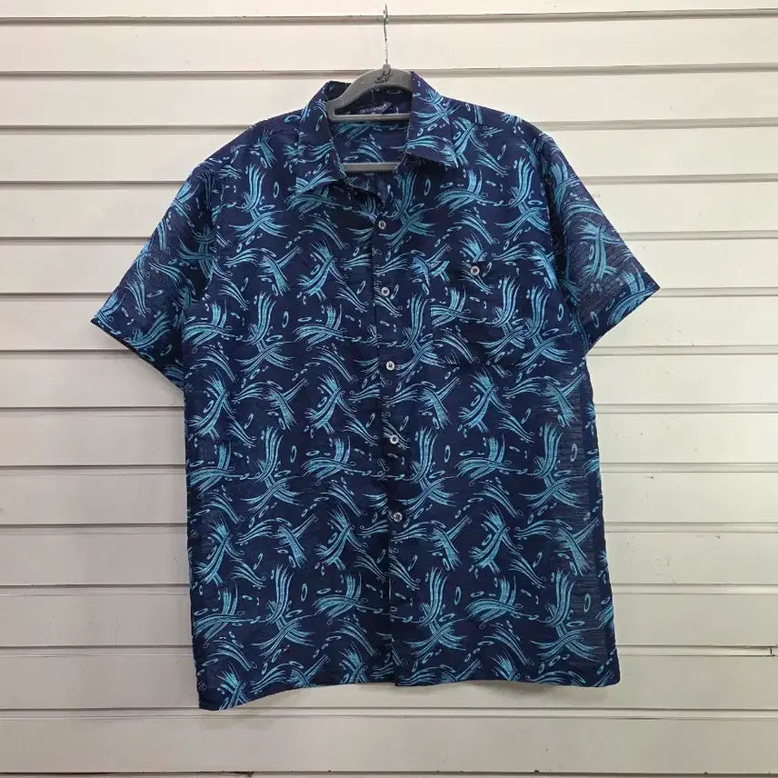 [BUNJANG] Patterned Men's Shirt 100 Polyester / 패턴무늬 남성 남방 100/보물찾기천사
