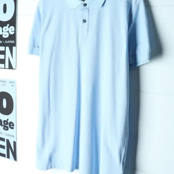 [BUNJANG] Hugo Boss XL-2XL Short Sleeve Polo Shirt Small Logo Light Blue - H35784 / (XL-2XL) 휴고보스 반팔 카라 티셔츠 스몰로고 연블루-H35784