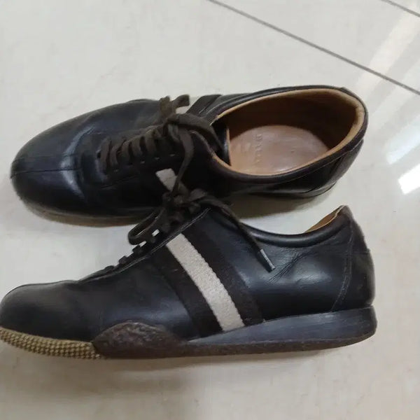 [BUNJANG] Bally Leather Sneakers Black 270mm / 발리 스니커즈 블랙270
