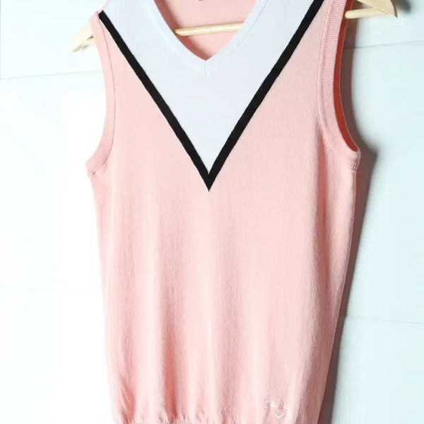 [BUNJANG] Callaway Knit Vest Light Pink / W(M) 캘러웨이 니트 조끼 베스트 골프 연핑크 딸기우유-H35793