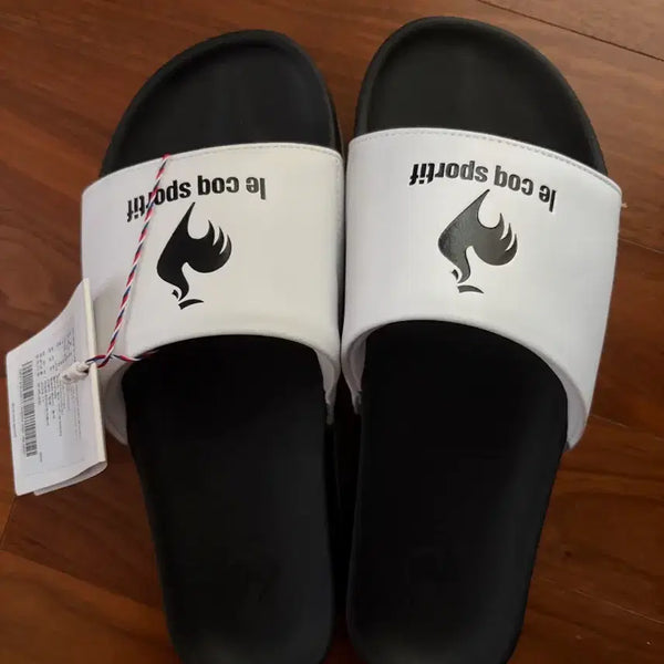 [BUNJANG] Le Coq Sportif Slippers White / 르꼬끄 스포르티브 슬리퍼 화이트