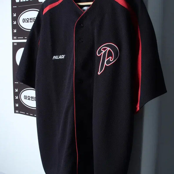 [BUNJANG] Palace Baseball Jersey T-Shirt XL-2XL / (XL-2XL) 팔라스 반팔 티셔츠 빅사이즈 베이스볼져지-H35685