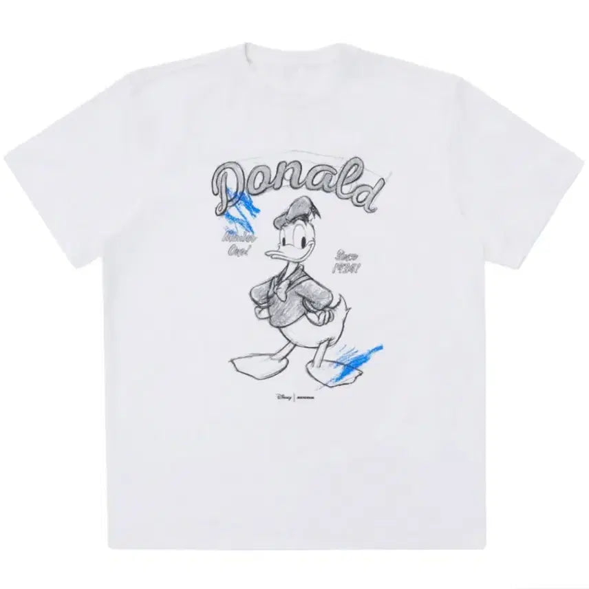 [BUNJANG] Ader Error x Disney Collaboration T-Shirt (Off White) / 아더에러 디즈니 콜라보 티셔츠 XL (Disney T-Shirt 01 Off White)