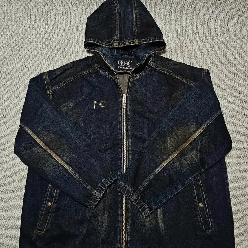 [BUNJANG] Thug Club Basic Logo Denim Jacket / [4 사이즈] 떠그클럽 베이직로고 데님 청자켓