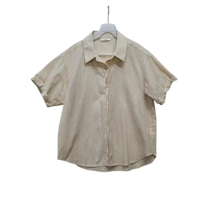 [BUNJANG] Nylon Cotton Blend Blouse with Sleeve Detail / 나일론 면소재 소매 끝 디테일이 이쁜 남방