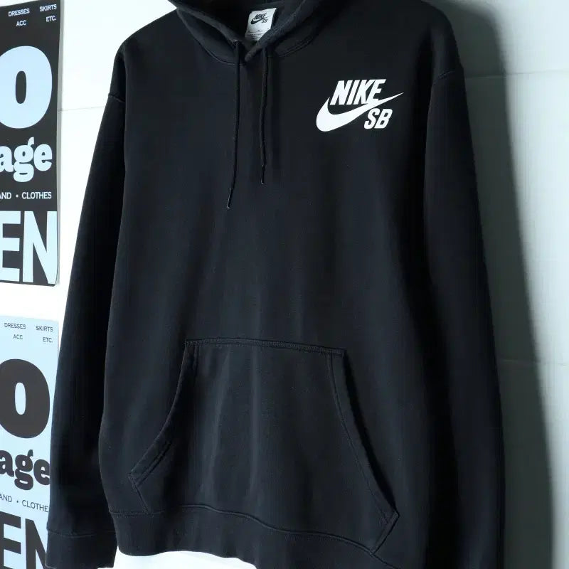 [BUNJANG] Nike SB Skateboarding Fleece Hoodie Black / (M) 나이키 후드티셔츠 SB스케이트보드 블랙 기모 올드스쿨-H35707