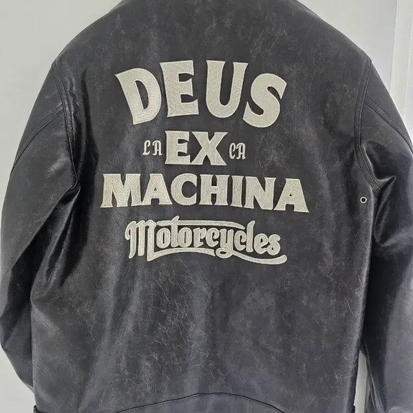 [BUNJANG] Deus Ex Machina Friend Rider Leather Jacket L / 데우스 라이더 프렌드 가죽자켓L