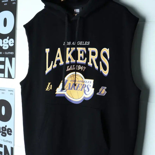 [BUNJANG] NBA Sleeveless Hoodie T-Shirt / (L-2XL) NBA 엔비에이 후드티셔츠 민소매 나시-H35709