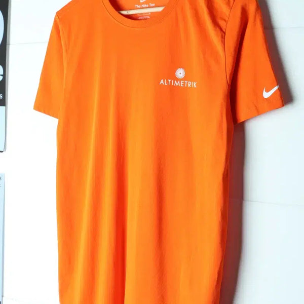[BUNJANG] Nike Dri-FIT Short Sleeve T-Shirt Orange / (S-M) 나이키 반팔 티셔츠 드라이핏 기능성 오렌지 올드스쿨-H35721