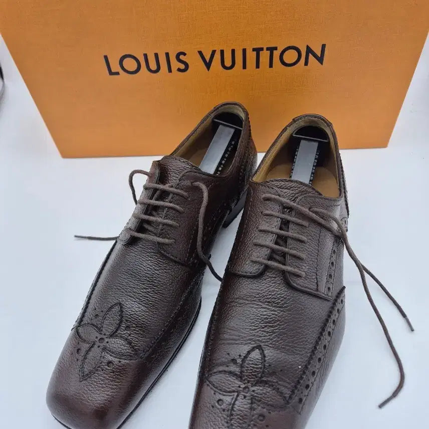 [BUNJANG] Louis Vuitton Men's Brown Shoes (Size 255) / 루이비통 남성 구두 브라운 255