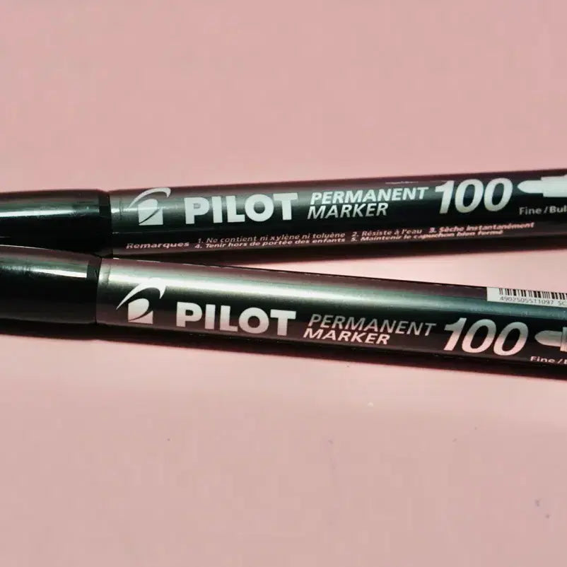 [BUNJANG] PILOT Permanent Marker Medium Round Tip Bundle Set (43 Count) / PILOT 파이롯트 마커 퍼머넌트 100 중자 둥근심 43개 일괄 세트