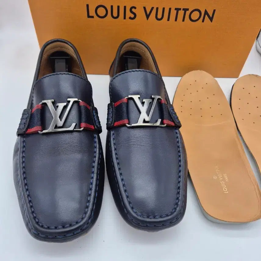 [BUNJANG] Louis Vuitton Navy Loafers Size 275 / 루이비통 로퍼 네이비 275