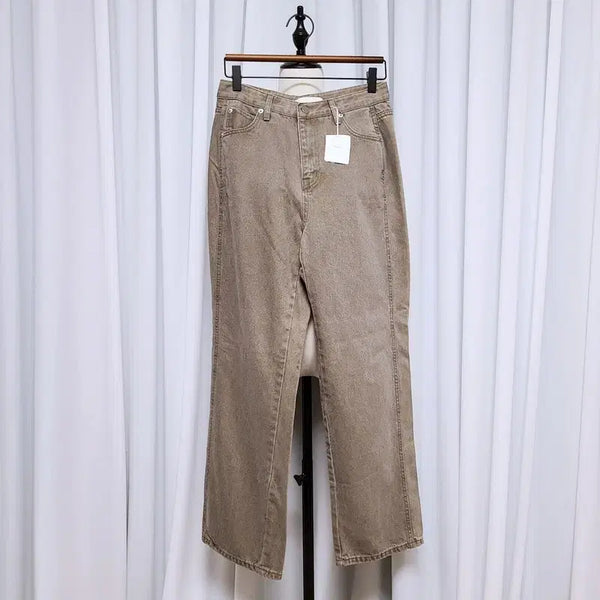 [BUNJANG] Enough Washed Semi-Wide Denim Pants / 이너프 국내고퀄 워싱 세미와이드 데님팬츠