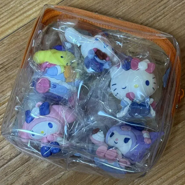 [BUNJANG] Sanrio x Ediya Collaboration Magnet Keyring Bundle Set (New) / 산리오 이디야 콜라보 마그넷키링 일괄