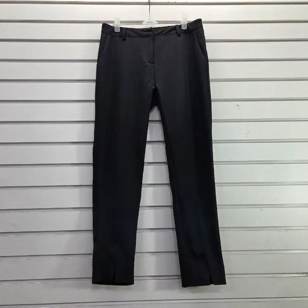 [BUNJANG] Women's Black Slit-Hem Spring/Summer Slacks Pants (Size 28) / 블랙 춘하용 밑단 트임 여성 슬랙스 바지28/보물찾기천사