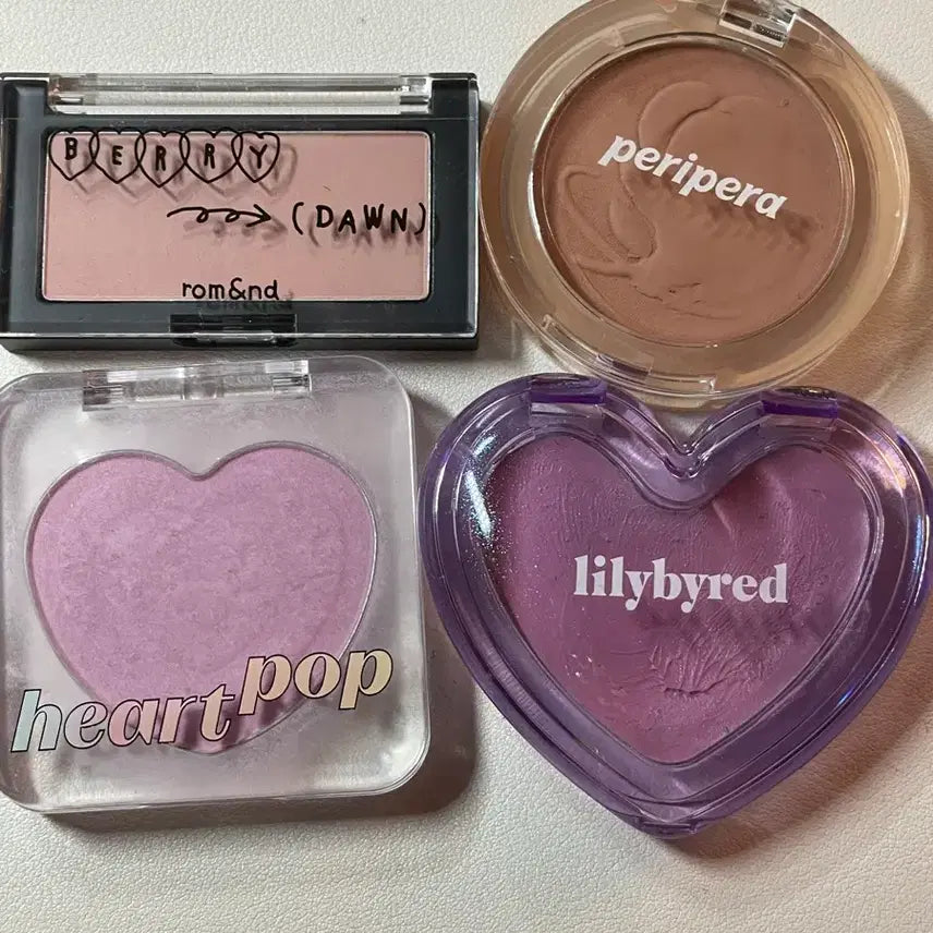 [BUNJANG] Rom&nd, Peripera, Etude, Lilybyred Cheek Blusher Set / 페리페라 롬앤 릴리바이레드 블러셔 4종