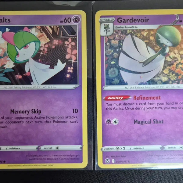 [BUNJANG] Pokemon Card Ralts Gardevoir Evolution Set (English Version) / 영문판)포켓몬 카드 랄토스 가디안 2장 진화 세트