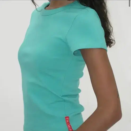 [BUNJANG] Partimento Woman Emerald Baby T-Shirt / 파르티멘토우먼 에메랄드 베이비 티셔츠