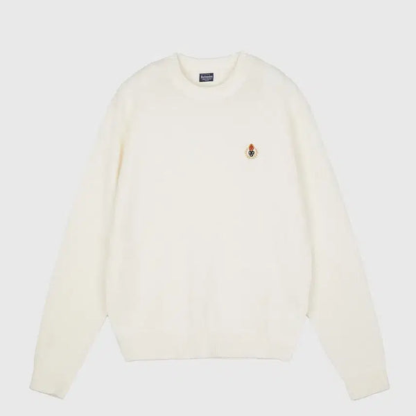 [BUNJANG] Heritagefloss Crest Paper Crewneck Knit / 헤리티지플로스 crest paper 크루넥니트
