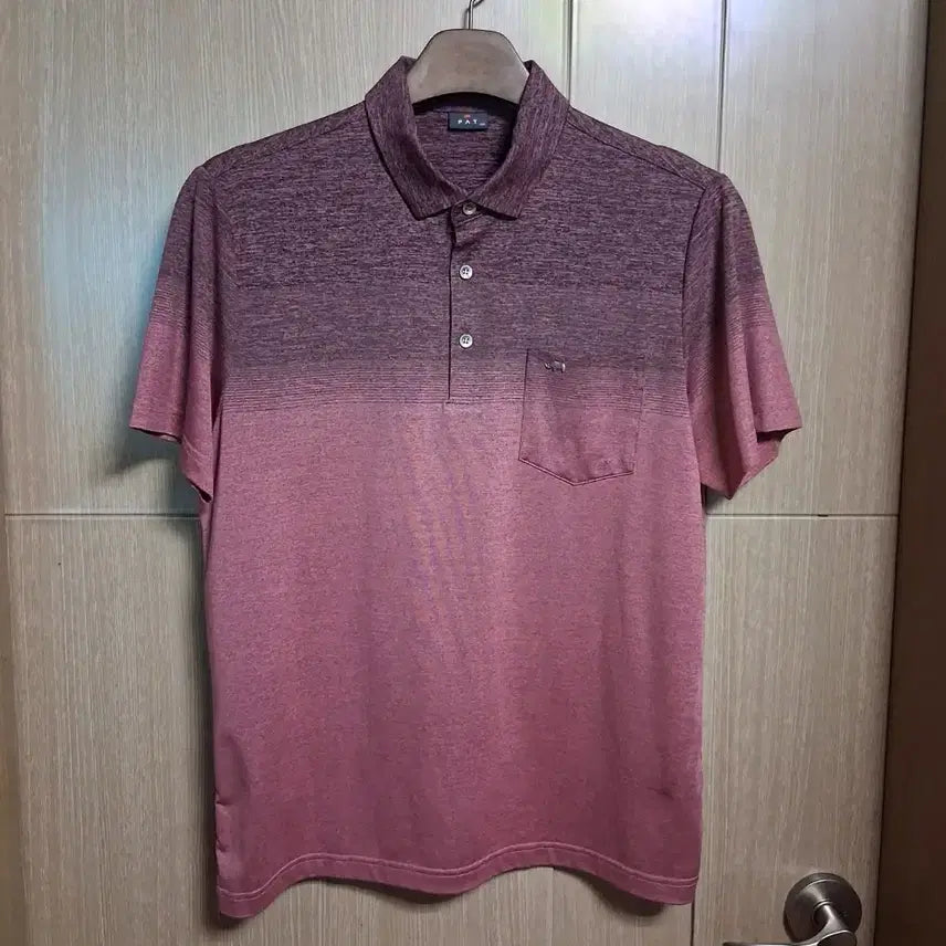 [BUNJANG] Men's PAT Short-Sleeve Polo Shirt (Size 100) / 남성용 PAT 반팔 카라티 (100)