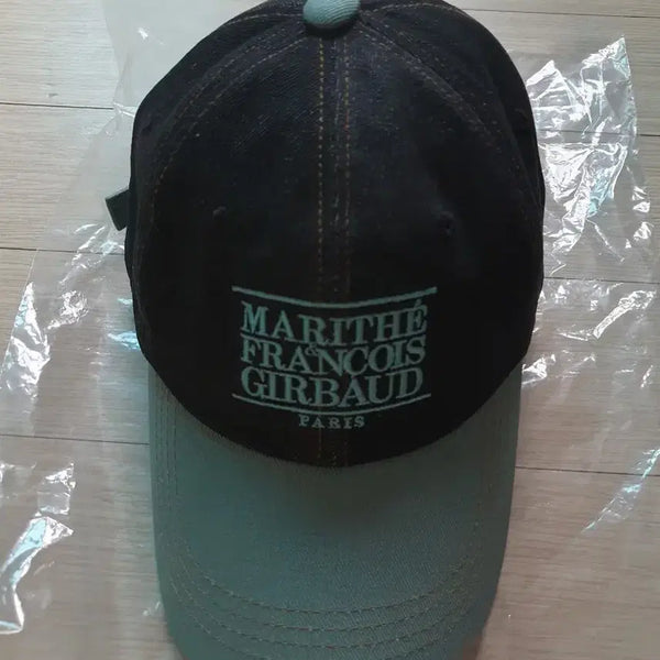 [BUNJANG] Marithe Francois Girbaud Unisex Ball Cap Black Denim Mint Color / (새상품) 마리떼 프랑소와 저버 볼캡_남여공용 블랙데님/민트 배색 모자