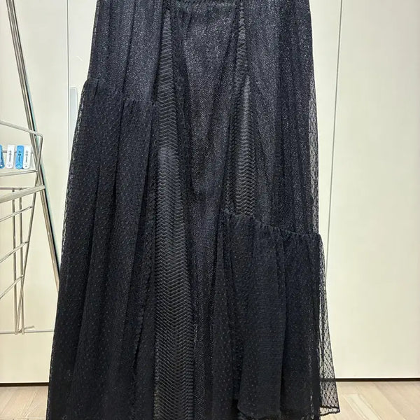 [BUNJANG] MINE Tulle Skirt Black Size 55 / 마인 MINE 튤 스커트 (블랙, 사이즈 55)
