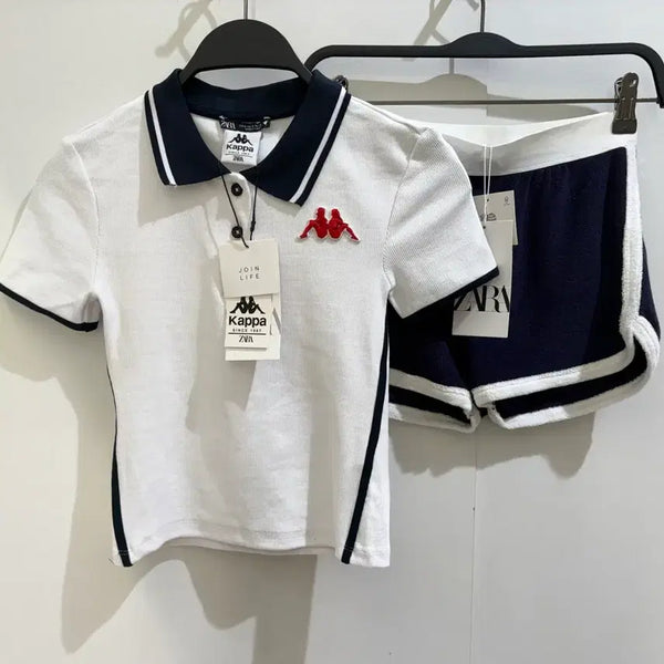 [BUNJANG] ZARA x Kappa Collaboration Navy & Red Logo Tracksuit Set (Size S) / 자라 X 카파 콜라보 셋업 S 새상품 / 품절 희소템