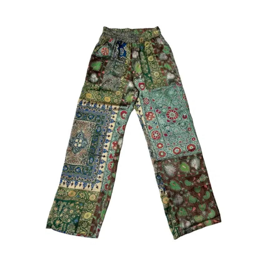 [BUNJANG] Division Unisex Pattern Banding Wide Pants / 디비젼 유니섹스 패턴 밴딩 와이드팬츠 새상품