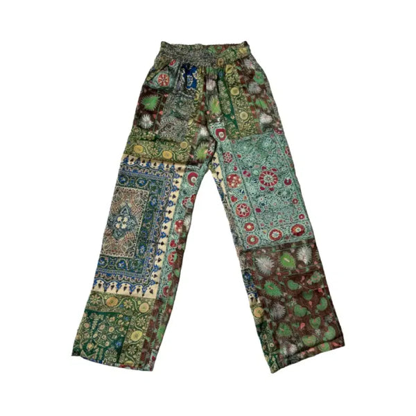 [BUNJANG] Division Unisex Pattern Banding Wide Pants / 디비젼 유니섹스 패턴 밴딩 와이드팬츠 새상품