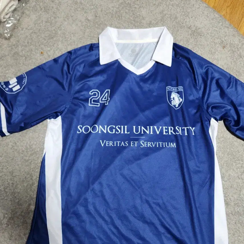 [BUNJANG] Soongsil University Football Uniform Jersey Size 105 / 미사용//숭실대 축구유니폼 티셔츠-105