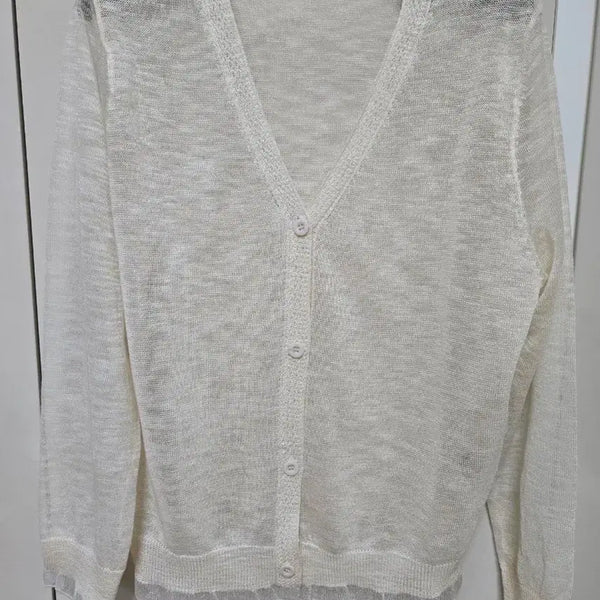 [BUNJANG] Joinus Lace Cardigan White Size 66 / 조이너스 레이스가디건 66새제품