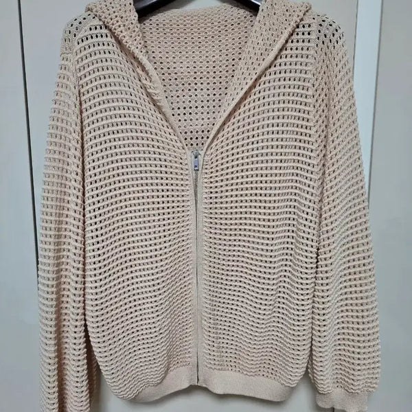[BUNJANG] Briel Crochet Hooded Cardigan / 브리엘 크로쉐후드가디건77
