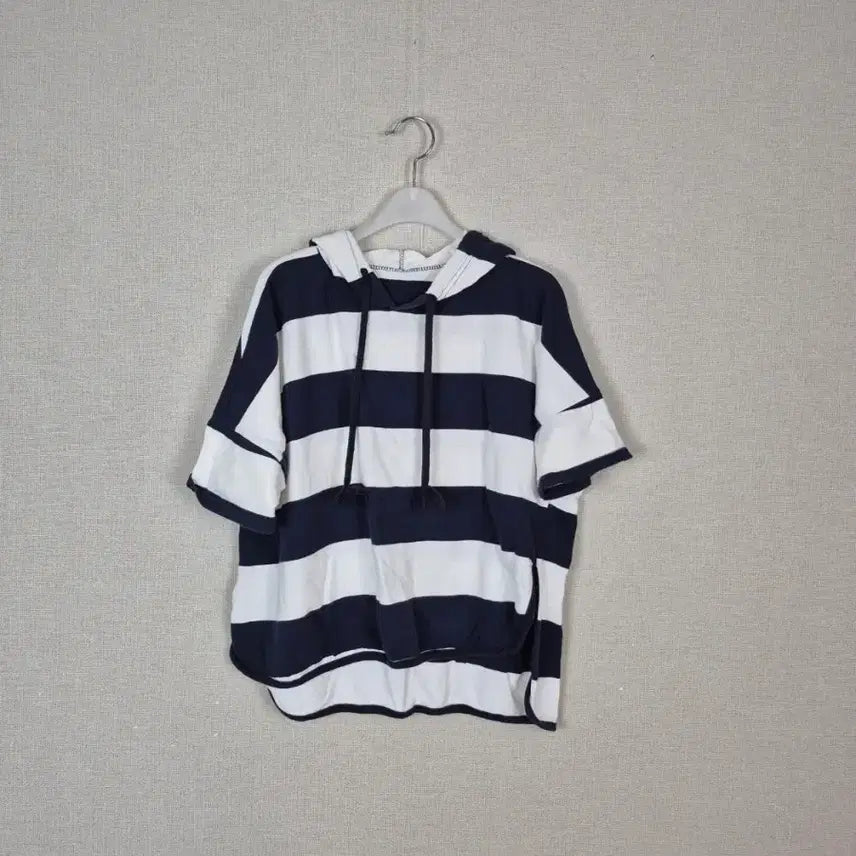 [BUNJANG] Striped Hoodie Navy/White / (#77,88추천)단가라 후드티 네이비/화이트
