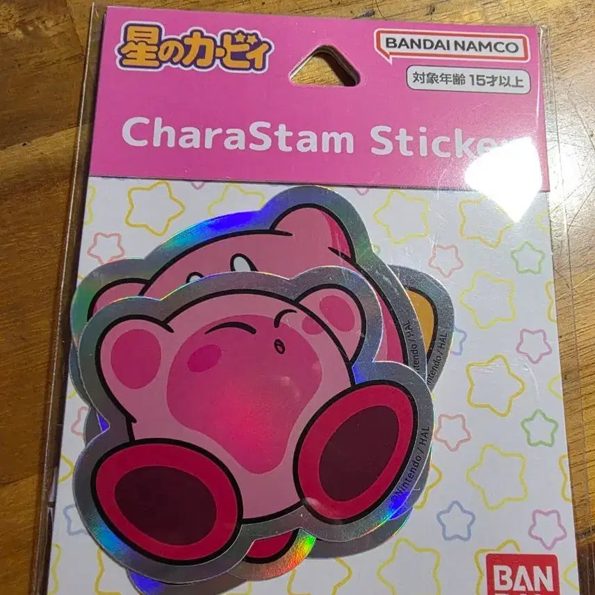 [BUNJANG] Kirby CharaStam Hologram Sticker / 별의 커비 CharaStam 스티커