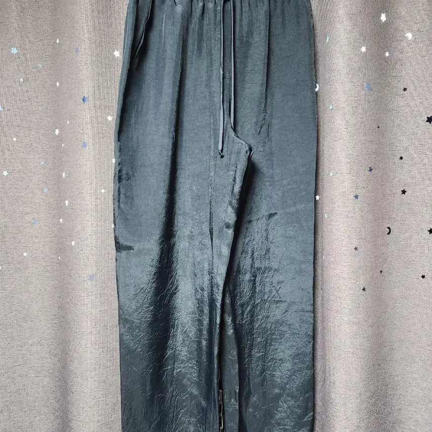 [BUNJANG] Navy Banding Wide Straight Pants / 미사용 // 네이비 밴딩 와이드 스트레이트 팬츠-66추천