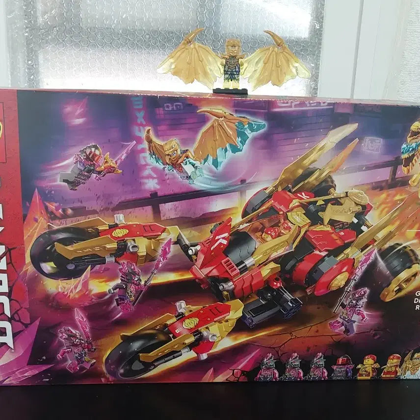[BUNJANG] LEGO Kai's Golden Dragon Raider & Dragon Form Jay Figure / 레고  카이의 골든 드래곤 레이더와 드래곤폼 제이 피규어 판매합니다