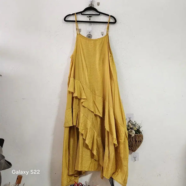 [BUNJANG] Mint Yellow Long Dress / 민트 여성 롱 원피스 옐로우