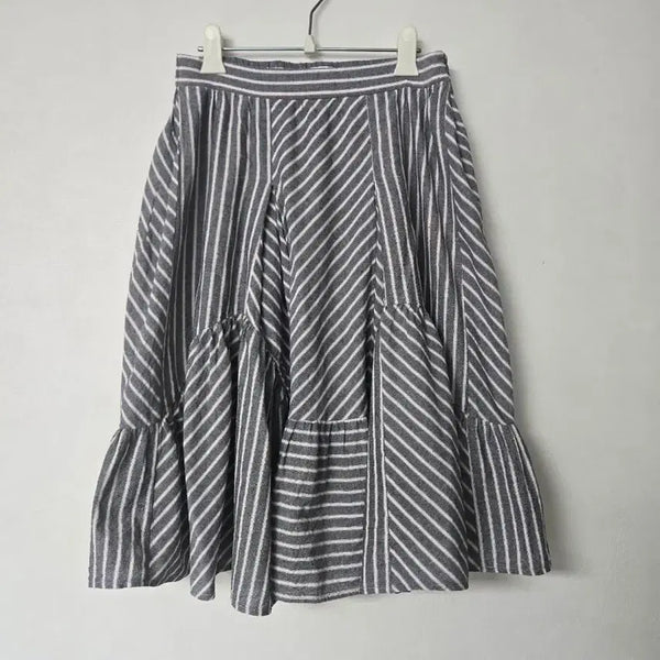 [BUNJANG] ab.plus Stripe Long Skirt / ab.plus 스트라이프 롱 스커트 54(64-94) S- M