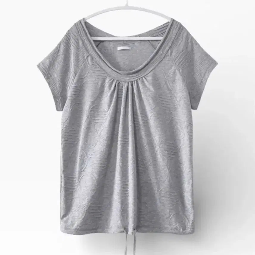 [BUNJANG] Dot Loose Short Sleeve T-Shirt / 도트 루즈탑 반팔 티셔츠 모리걸 히피디피