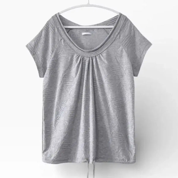 [BUNJANG] Dot Loose Short Sleeve T-Shirt / 도트 루즈탑 반팔 티셔츠 모리걸 히피디피