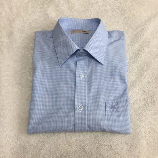 [BUNJANG] Parkland Light Blue Fine Check Shirt / [새상품] 파크랜드 라이트블루 잔체크 셔츠